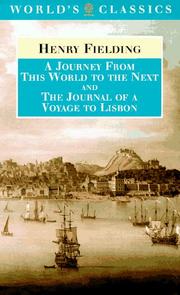 Cover of: A journey from this world to the next by Henry Fielding