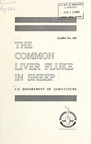 Cover of: The common liver fluke in sheep