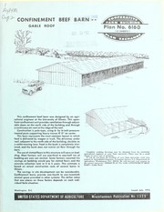 Cover of: Confinement beef barn: gable roof