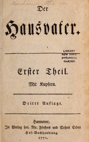 Cover of: Der Hausvater ...