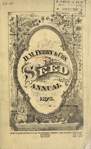 Cover of: D. M. Ferry & Co's seed annual 1875