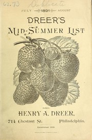 Cover of: Dreer's mid-summer list