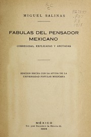 Fábulas del Pensador mexicano [i.e. J. J. Fernández de Lizardi] by José Joaquín Fernández de Lizardi