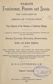 Cover of: Famous frontiersmen, pioneers and scouts