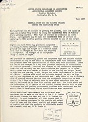 Cover of: Federal-state egg and poultry grading services by United States. Agricultural Marketing Service. Poultry Division