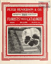 Cover of: Florists' wholesale catalogue by Peter Henderson & Co