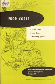 Food costs by United States. Agricultural Marketing Service