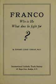 Cover of: Franco: Who is he, what does he fight for?