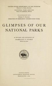 Cover of: Glimpses of our national parks