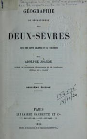 Cover of: Géographie du département des Deux-Sèvres