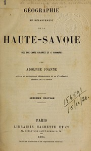 Cover of: Géographie du département de la Haute-Savoie