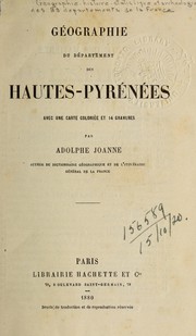 Cover of: Géographie du département des Hautes-Pyrénées