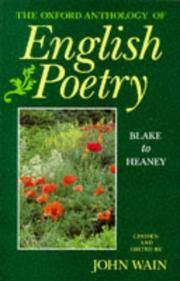 Cover of: The Oxford Anthology of English Poetry: Volume II by Wain, John.