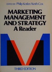 Cover of: Marketing management and strategy: a reader