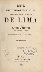 Cover of: Guía histórico-descriptiva, administrativa, judicial y de domicilio de Lima