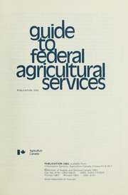 Cover of: Guide to federal agricultural services