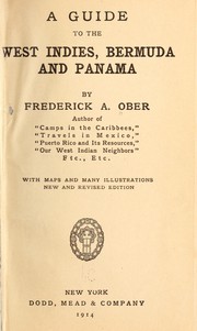 Cover of: A guide to the West Indies, Bermuda, and Panama