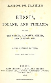 Cover of: Handbook for travellers in Russia, Poland and Finland: including the Crimea, Caucasus, Siberia, and Central Asia