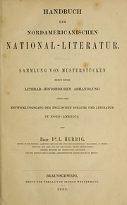 Cover of: Handbuch der nordamericanischen National-Literatur by L. Herrig
