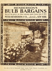 Cover of: Henderson's bulb bargains: special low prices for those placing orders before July 15th 1923