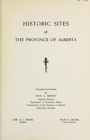 Cover of: Historic sites of the province of Alberta