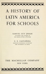 Cover of: A history of Latin America for schools