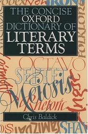 The concise Oxford dictionary of literary terms