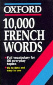 Cover of: 10,000 French words