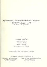 Hydrographic data from the OPTOMA program by Michele M. Rienecker