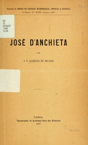 Cover of: José D'Anchieta