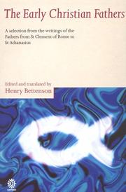 Cover of: The Early Christian Fathers by Henry Bettenson