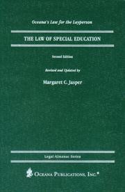Cover of: The law of special education