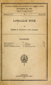 Longleaf pine by Wilbur R. Mattoon