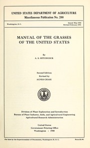 Cover of: Manual of the grasses of the United States