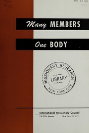 Cover of: Many members, one body