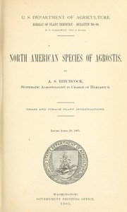 Cover of: North American species of Agrostis by A. S. Hitchcock