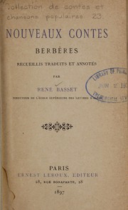 Cover of: Nouveaux contes berbères by René Basset
