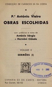 Cover of: Obras escolhidas