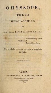 Cover of: O hyssope: poema heroi-comico