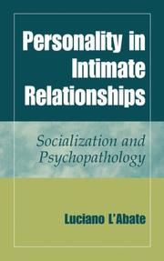 Personality in intimate relationships by Luciano L'Abate