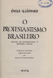 Cover of: O protestantismo Brasileiro: estudo de eclesiologia e [de] historía social