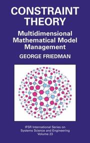 Cover of: Constraint Theory by George Friedman