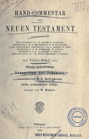 Cover of: Hand-Commentar zum Neuen Testament