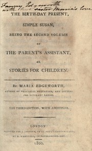 Cover of: The parent's assistant, or, Stories for children by Maria Edgeworth