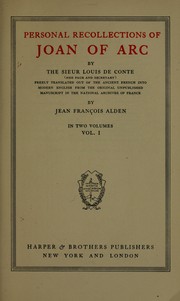 Cover of: Personal recollections of Joan of Arc. by Mark Twain