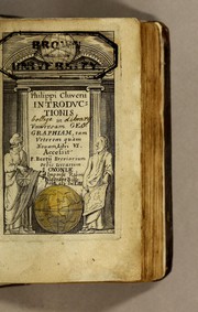 Cover of: Philippi Cluverii Introductionis in universam geographiam, tam veterem quàm novam, libri VI: Accessit P. Bertij Breviarium orbis terrarum