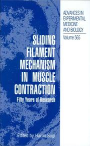 Cover of: Sliding Filament Mechanism in Muscle Contraction: Fifity Years of Research (Advances in Experimental Medicine and Biology)
