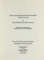 Cover of: The plan as required by Section 5 of Chapter 1 of the Acts of 1988