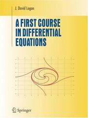 Cover of: A First Course in Differential Equations (Undergraduate Texts in Mathematics)