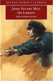 Cover of: On liberty and other essays